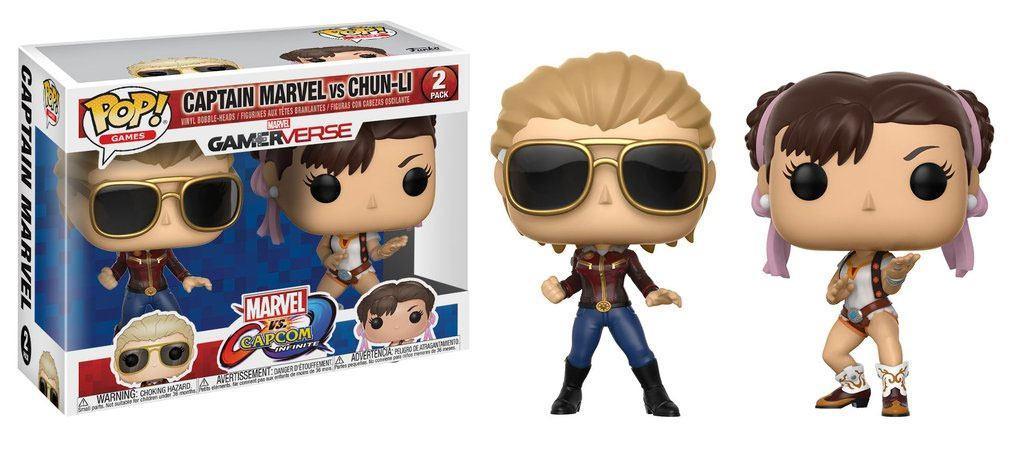 Funko Pop! Games - Marvel Vs Capcom Infinite Captain Chun-Li (2Pack) Figurines