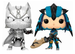 Funko Pop! Games - Marvel Vs Capcom Infinite Black Panther (White) Monster Hunter (Blue) (2Pack)