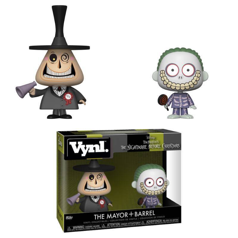 FUNKO Vynl. - The Nightmare Before Christmas - The Mayor + Barrel (10cm)