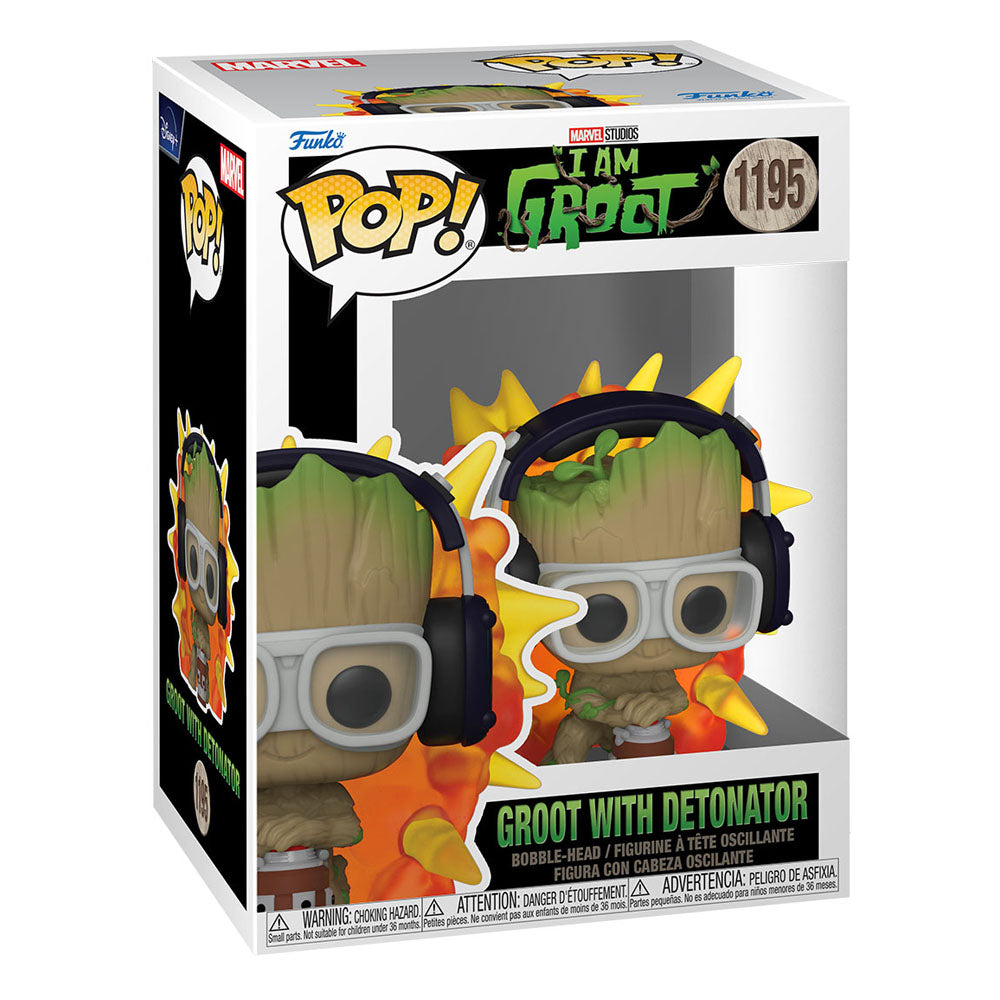 Funko POP! Marvel - I am Groot - Groot w/ Detonator (1195)