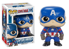 Funko POP! Marvel - Captain America - Vinyl Figure Captain America (125) Bobble-Head