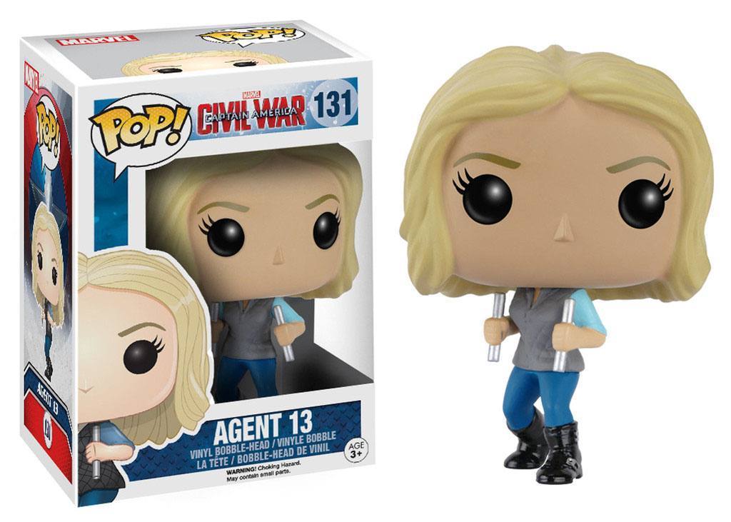 Funko POP! Marvel - Captain America, Civil War - Vinyl Figure Agent 13 (131) Bobble-Head