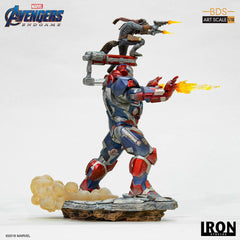 Iron Studios - Marvel - Avengers, End Game - Iron Patriot & Rocket (28cm)
