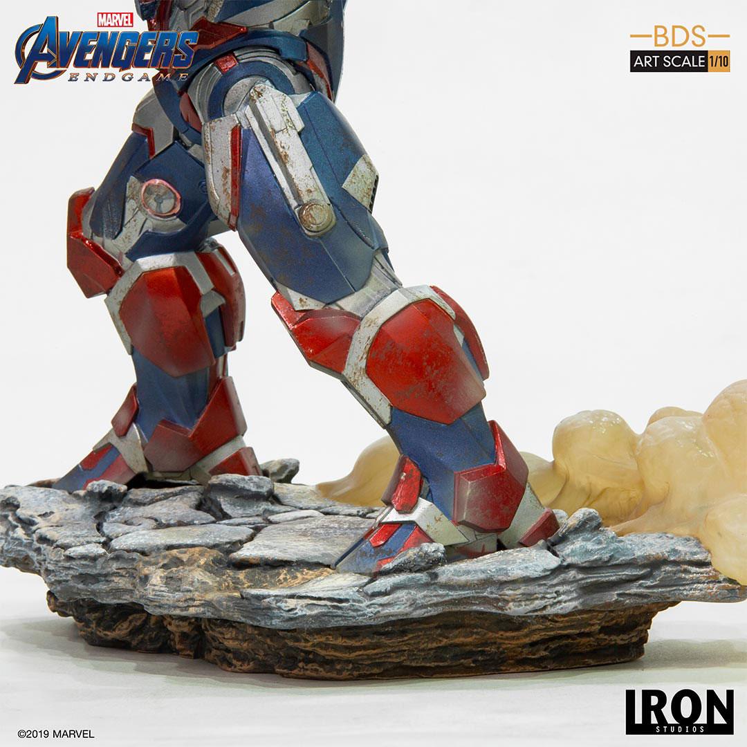 Iron Studios - Marvel - Avengers, End Game - Iron Patriot & Rocket (28cm)