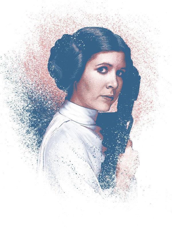 Star Wars - Metal Poster Successors Collection Leia Organa (32 X 45 Cm) Posters